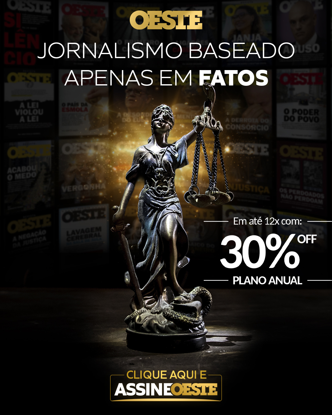 Arte avulsa de feed para a Revista Oeste